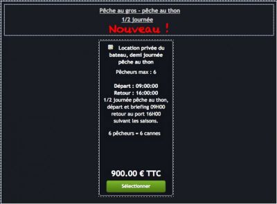 Nouveau peche en mer en demi journee