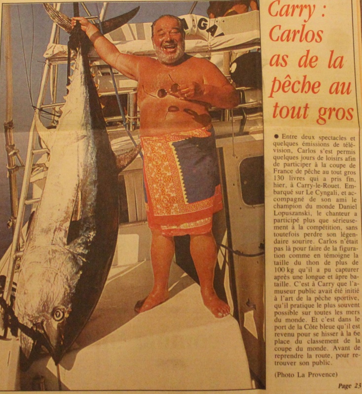 Pêche au thon hommage à Carlos